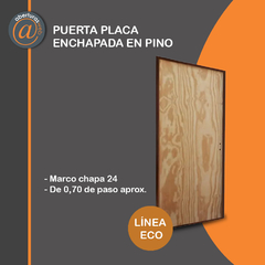 Puerta Placa Pino 0,60/0,70 chapa 22