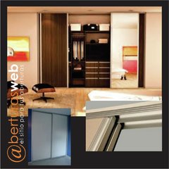 Frente de Placard Integral en Melamina Blanca 1,181 a 1,38 x 2,60