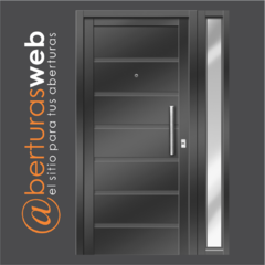 Puerta con Lateral de 1,20 x 2,00 Italo Machimbrada con Barral Marco Ch18 - comprar online