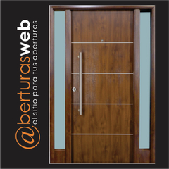 Puerta con laterales Simil Madera Nexo DR084 Pintura Final DeLuxe 0,80 - comprar online