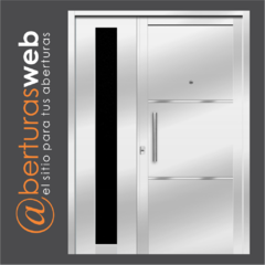 Puerta Residencial de 1,20 x 2,00 Italo Firenze Vidrio con Barral Marco Ch18 - comprar online