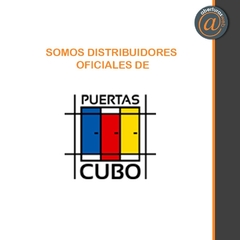 Puerta de embutir Enchapada en melamina marco aluminio Linea Lum con apliques de aluminio CUBO - comprar online