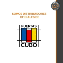 Puerta de embutir Enchapada en cedrillo lustrado marco aluminio CUBO - comprar online