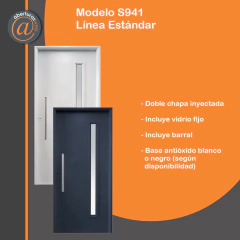 puerta doble chapa  inyectada aberturas nexo aberturas web s941