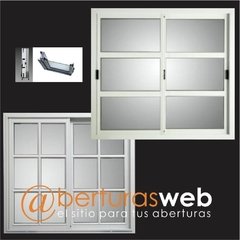 Ventana V. Repartido 2 Modelos V3mm de 1,80 x 1,10