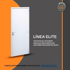 Puerta Placa ELITE Gromanti Hoja Foliado Marco CHAPA18 80/90 X 2,00