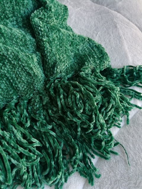 Manta Chenille con Flecos