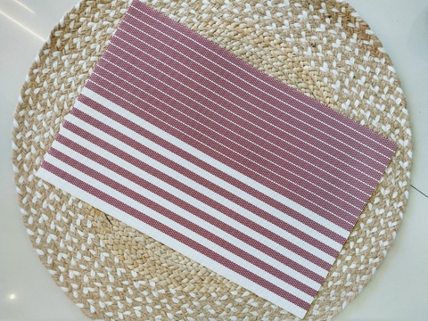 Set x6 Individuales Rayas