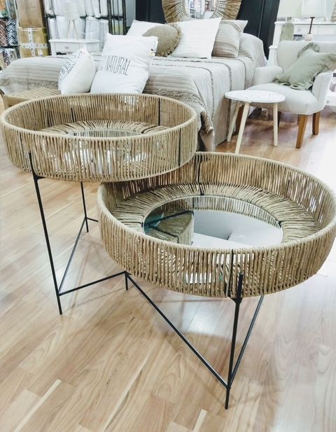 Mesa Nórdica con Espejo Beige