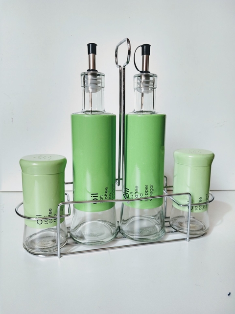 Set Aceitera, Vinagrega, Salero y Pimentero