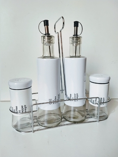 Set Aceitera, Vinagrega, Salero y Pimentero