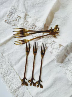 Set x6 Tenedor de Picada Hojas