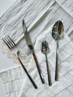 Set Cubiertos Viena Silver x24