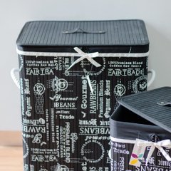 Cesto para Ropa Frases - NEGRO