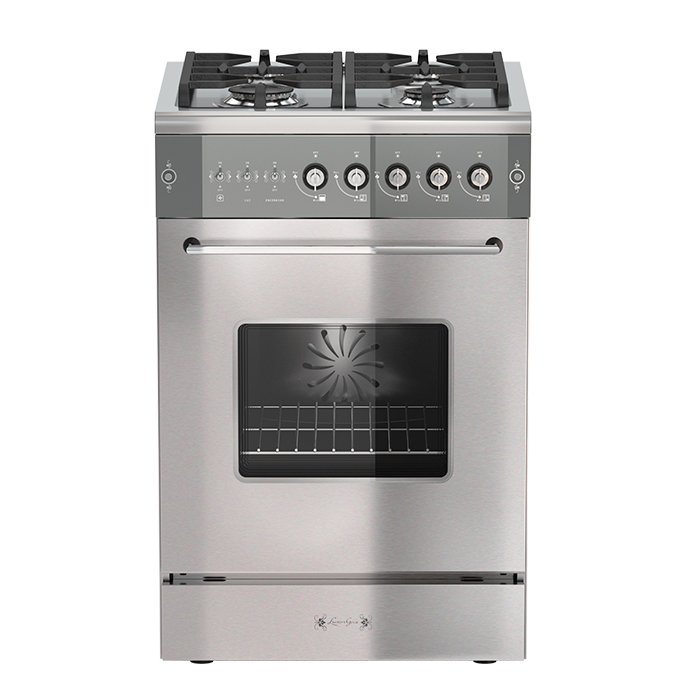 Cocina STEEL 550 - 4 Hornallas(CON MOTOR CONVECTOR FORZADOR)