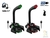 MICROFONO C/BASE USB NS-MICGU2 +LUZ +BASS +SALIDA 3,5"