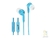 AURICULARES 3.5" (4 PINES) GENIUS HS-M320 (CELESTE) IN EAR
