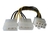 CABLE ADAPTADOR 8 PINES A 2 MOLEX FUENTE PARA PLACAS VIDEO, NS-AD824