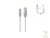 CABLE USB a LIGHTNING 1,80mts NS-CAUSIP2 2.4Amp (100% Cobre) -BLANCO-