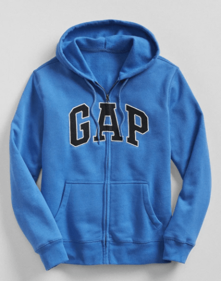 CAMPERA CON CAPUCHA Y CIERRE COMPLETO GAP HOMBRE
