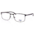 Óculos de Grau Fila Retangular Cinza