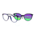 Óculos de Grau Clip On Orion Oval Azul Marinho - loja online