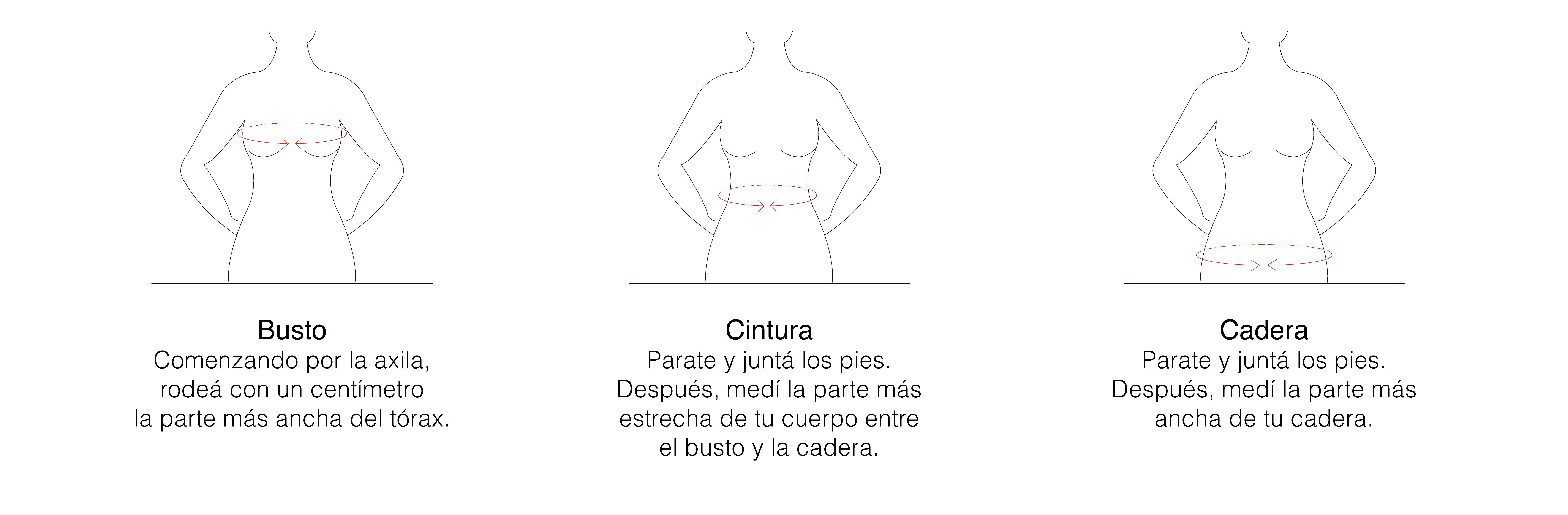Guía de talles de mujer: cómo tomar las medidas de busto, cintura y cadera