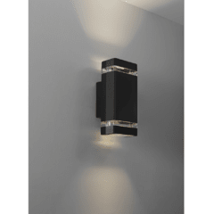 Artef. Bid. p/pared IP44 - NEGRO O ALUMINIO en internet