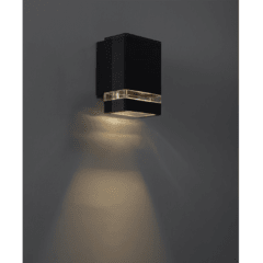 Artef. Uni. p/pared IP44 - NEGRO O ALUMINIO en internet