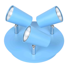 Artef. p/LED 3xGU10 - COLORES VARIOS - comprar online