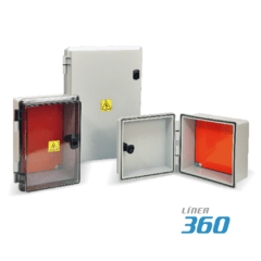 Gabinete est. IP65 - Tapa gris - APLICAR
