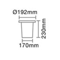 Artef. p/piso IP54 - E27 - comprar online