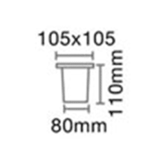 Artef. p/piso acero inox. IP54 - GU10 - comprar online