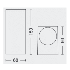 Artef. bid. p/pared IP54 - GU10 - comprar online