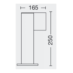 Farola LED 7W orientable IP54 - 25CM - comprar online