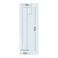 Farola LED 7W orientable IP54 - 65CM - comprar online