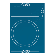 Artef. p/techo LED 26W Dimeriz. - Ø 40CM - comprar online