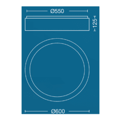 Artef. p/techo LED 45W Dimeriz. - Ø 60CM - comprar online