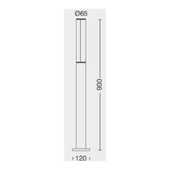 Farola LED 8W IP54 - 90CM - comprar online