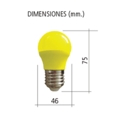 Imagen de Lámpara Gota 3W E27 - COLORES VARIOS