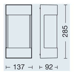 Artef. p/pared IP54 - E27 - comprar online