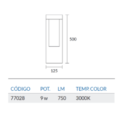 Farola LED 9W IP54 - 50CM en internet