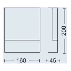 Artef. LED 8.2W p/pared IP54 - comprar online