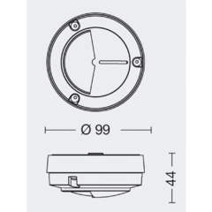 Artef. LED 2.2W p/pared IP54 - comprar online
