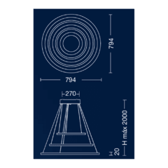 Colgante LED 98W - comprar online