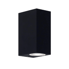 Artef. Bid. p/pared IP54 - NEGRO O ALUMINIO