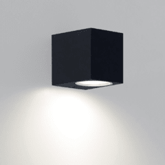 Artef. Uni. p/pared IP54 - NEGRO O ALUMINIO - comprar online