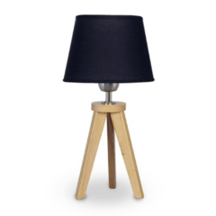 Velador madera natural E27 - 38CM