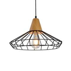 Colgante jaula 1 luz E27