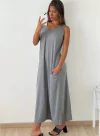 Vestido Jersey Cuello V (7230)